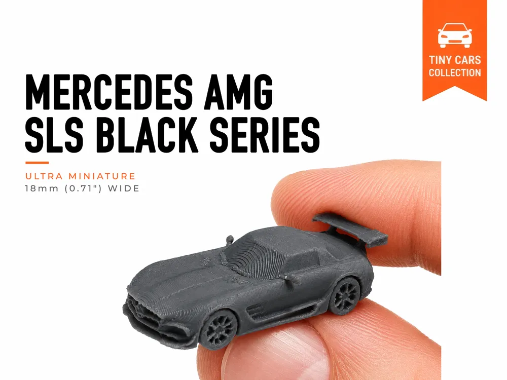 Accesorio para boquillas: Tiny Mercedes AMG SLS Black Series - Mini Cars. Referencia del modelo original.
