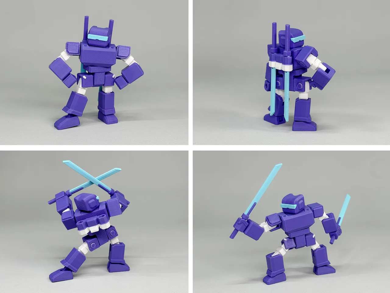 Robot M (22 Movable Joints, Print-In-Place) view 2