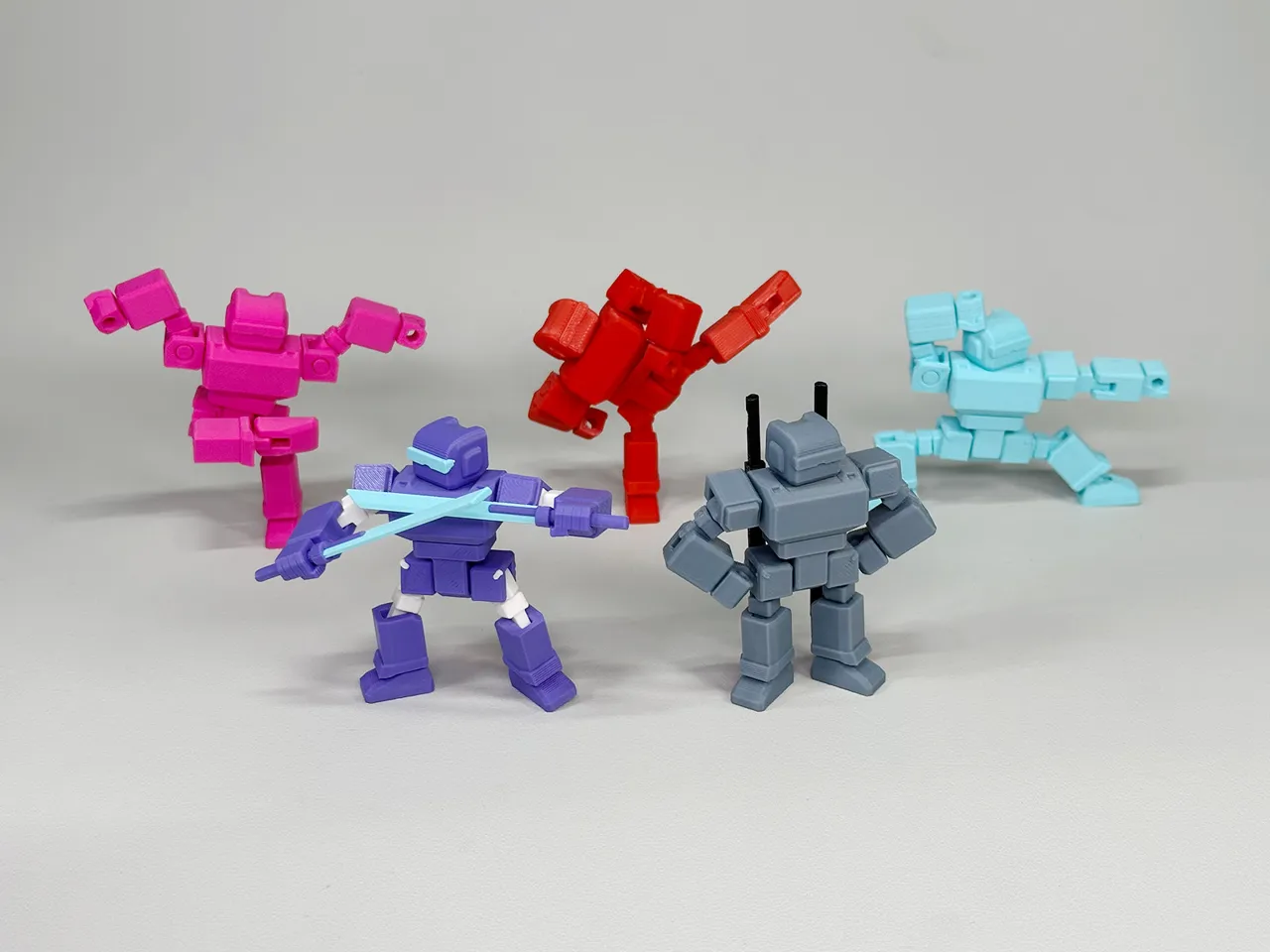 Robot M (22 Movable Joints, Print-In-Place) view 4
