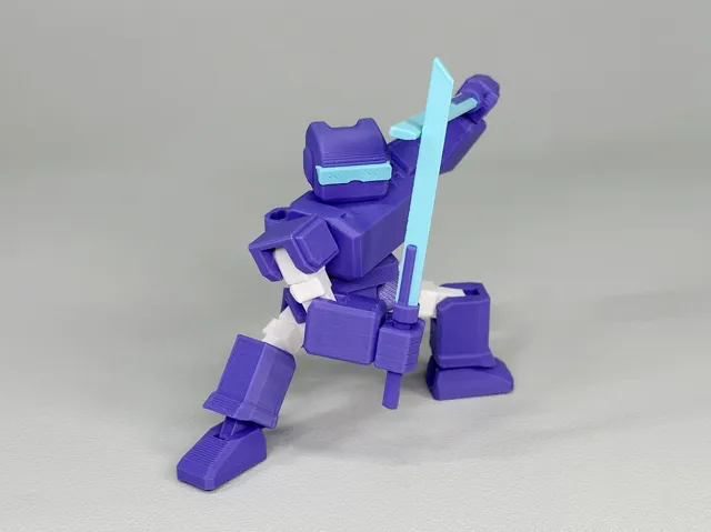 Robot M (22 Movable Joints, Print-In-Place)