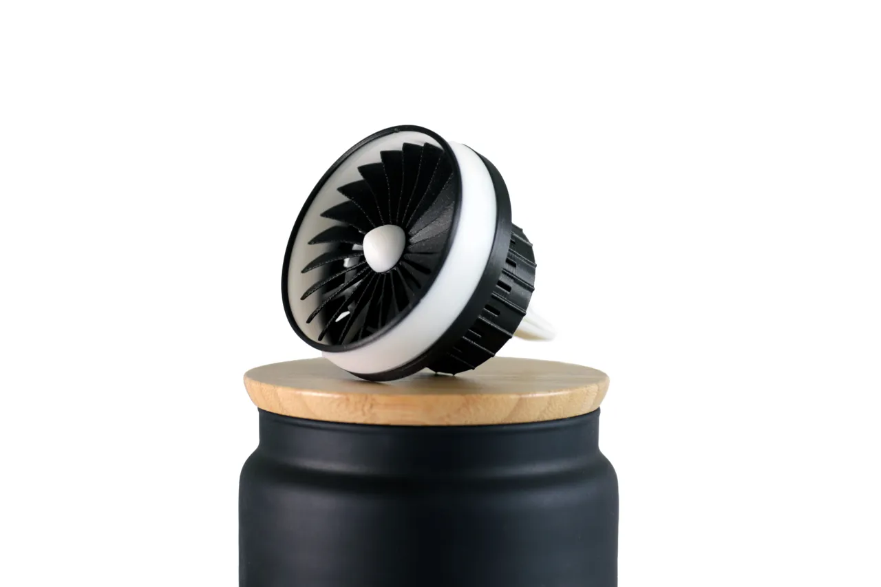 Turbofan aroma diffuser - Car vent mini Jet engine view 4
