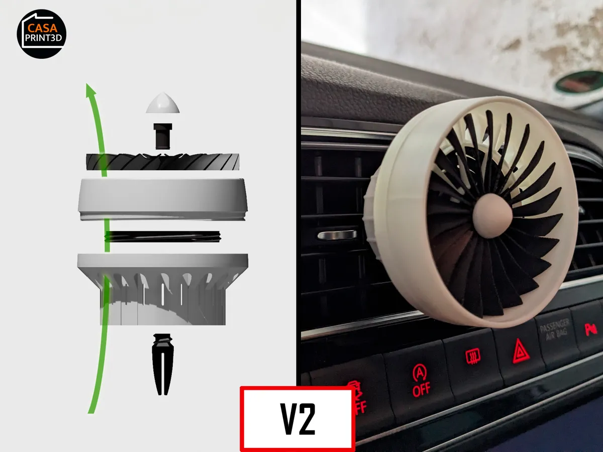 Spezielles Design, Motor-Motiv, Klimaanlage, Lüftung, Ornament, Figur, dekoratives Sammlerstück, Geschenk