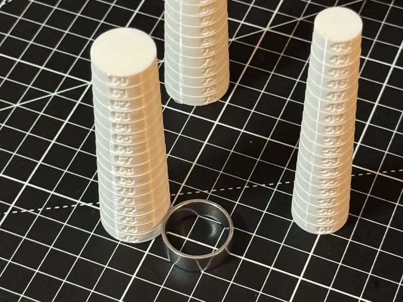 Ring sizer and jewel - measuring tool