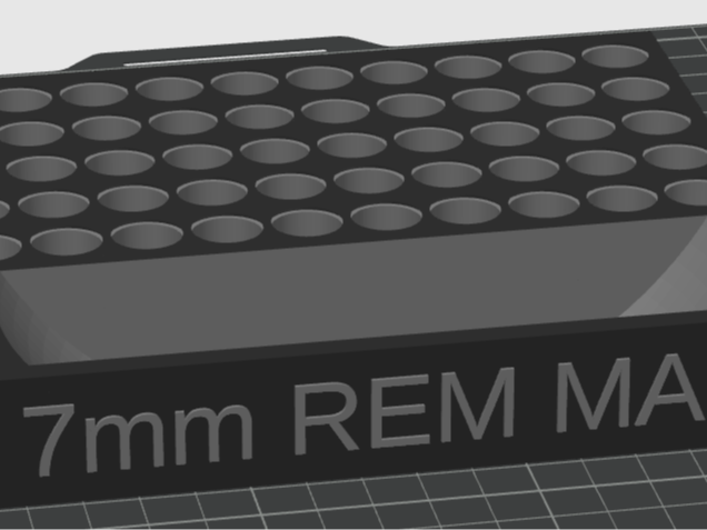 7mm Remington Magnum Reloading Tray