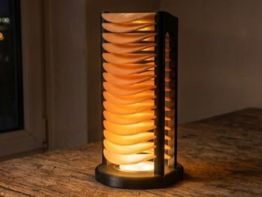 HelixGlow - Helical Slat Lamp