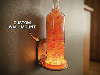Wall Mounted Bottle / Flower Pot Holder