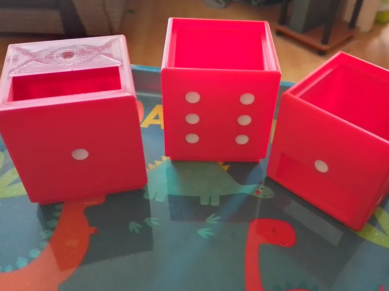 D6 segmented dice tower pieces