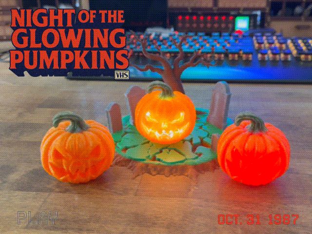 Night of the Glowing Pumpkins Diorama