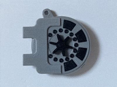 Vault door keychain