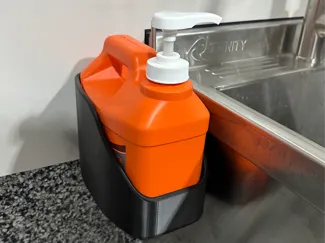 Garage Soap Holder - GOJO Pumice 1/2 gallon