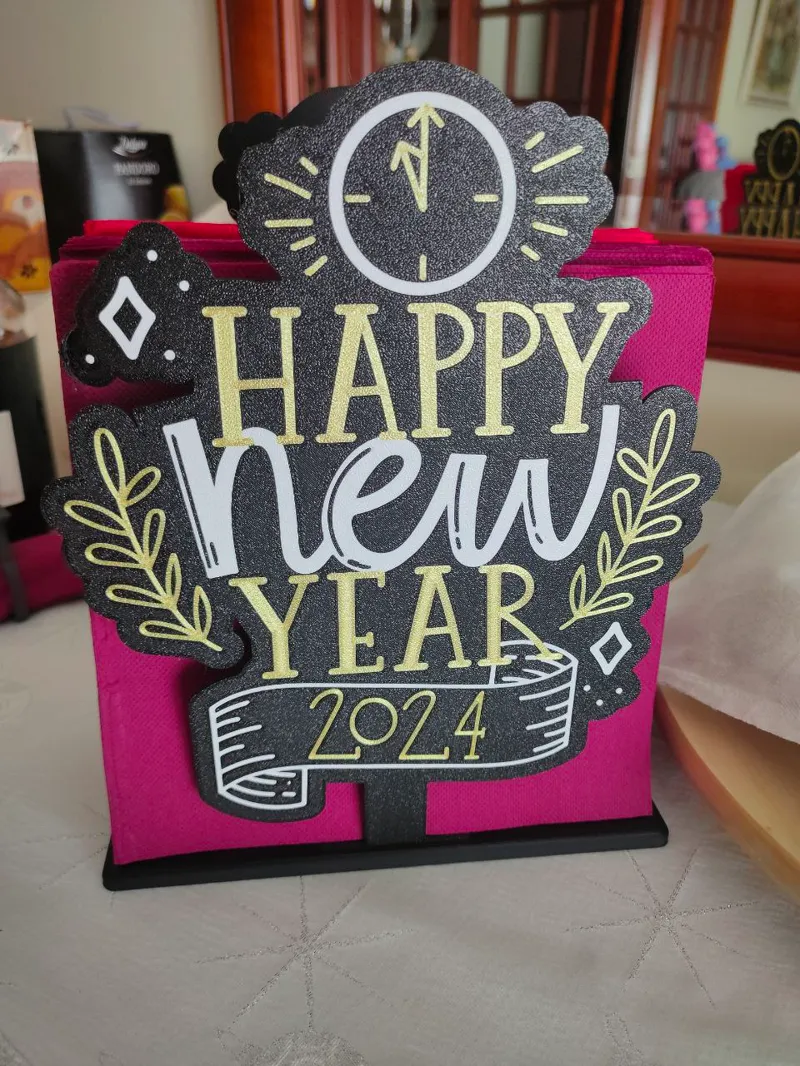 New Year's decoration napkin 