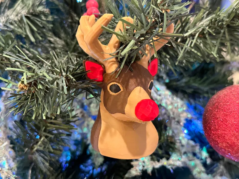 Reindeer Rudolph Christmas Ornament