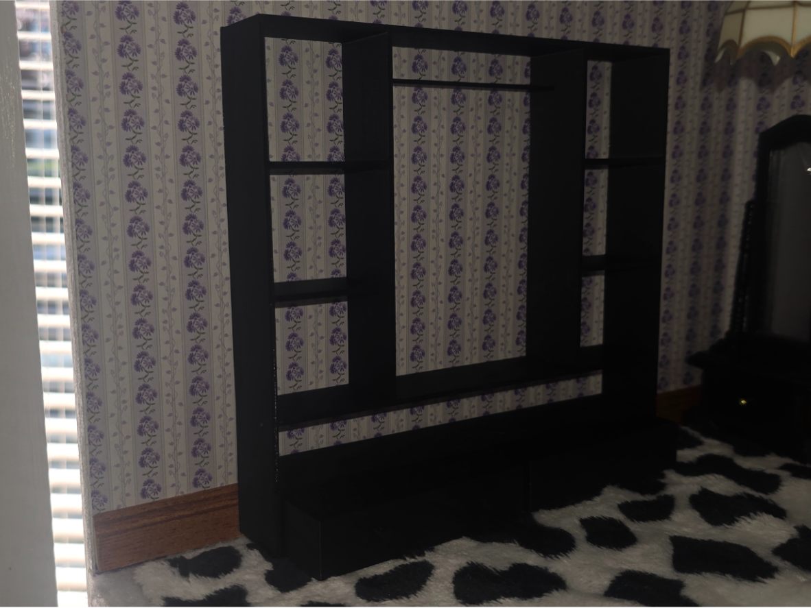 Dressing room unit with draws 1:12 doll house