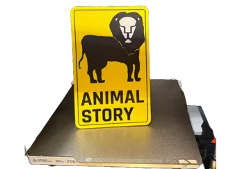 Demco Animal Library Book Sign