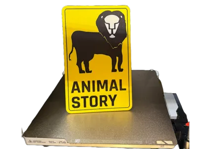 Demco Animal Library Book Sign