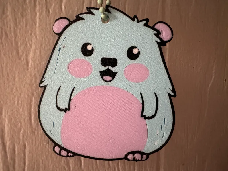 Kawaii Hamster Keychain