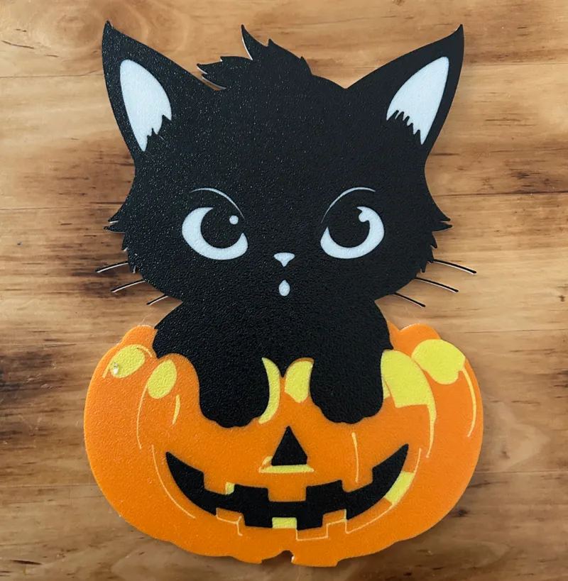 Little Black Halloween Kitten