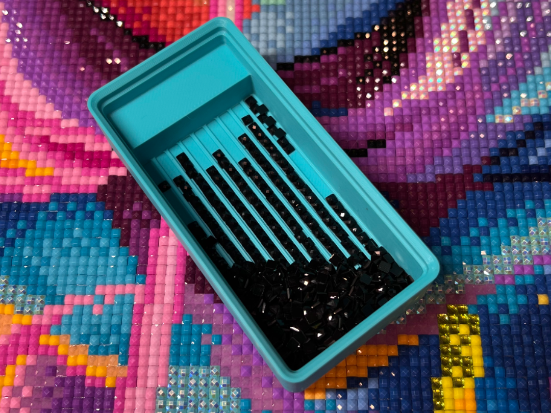 Gridfinity Diamond Painting 2x1 Schiffchen 