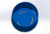 Round small flower pot (80mm diameter, no slant) with tray