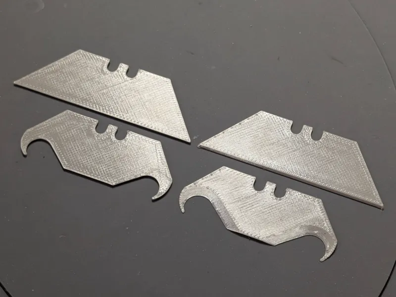 Trapezoid and Hooked Utility Knife Blades
