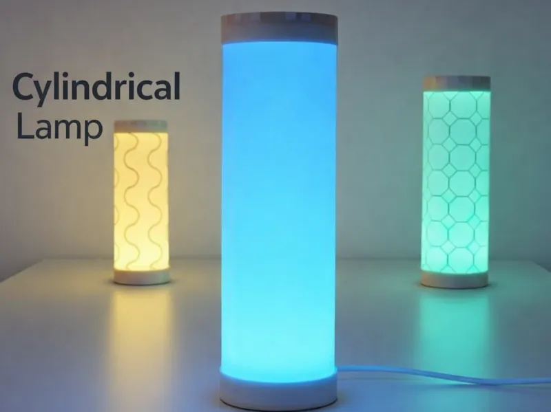 Wrap-Around Cylindrical Lamp