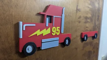 Estante o repisa: Race Hauler Truck wall shelf decoration — vista de referencia 3