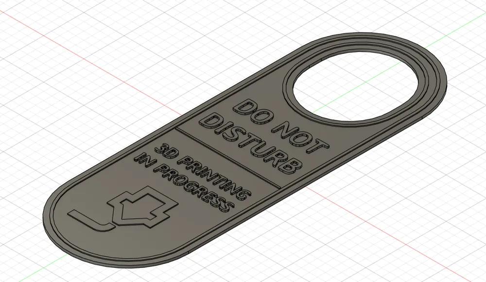 Do Not Disturb - 3D Printing - Doorknob Hanger Remixed by ...