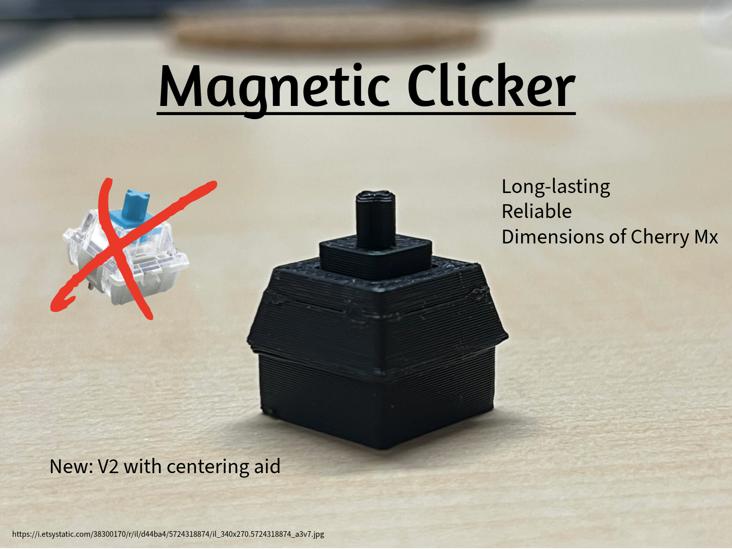 Magnetischer Tastaturklicker