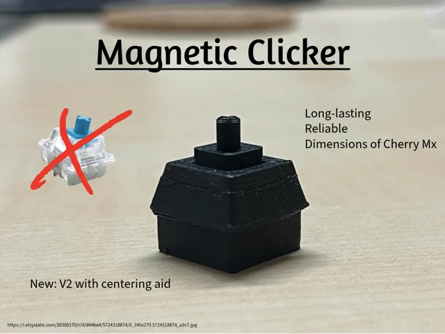 Magnetischer Tastaturklicker