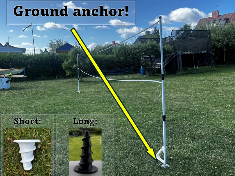 Ground anchor, ground attachment point