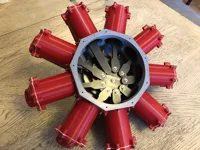 Air Engine - 9 Cylinder Radial - Wasp 985 ish - All Parts