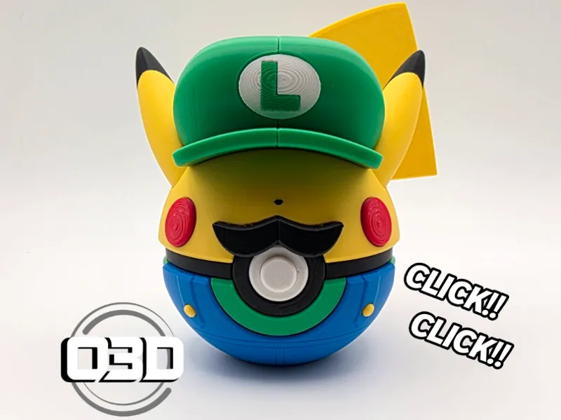 Luigi Pikachu Ball - O3D (No AMS)