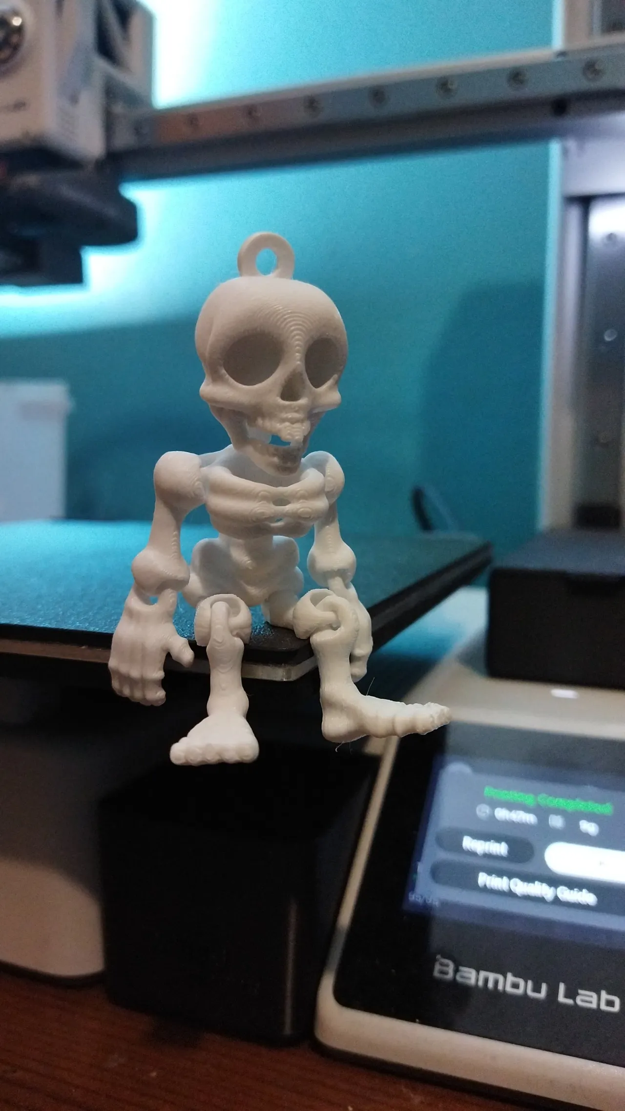 Flexi Skeleton Smile Keychain view 4