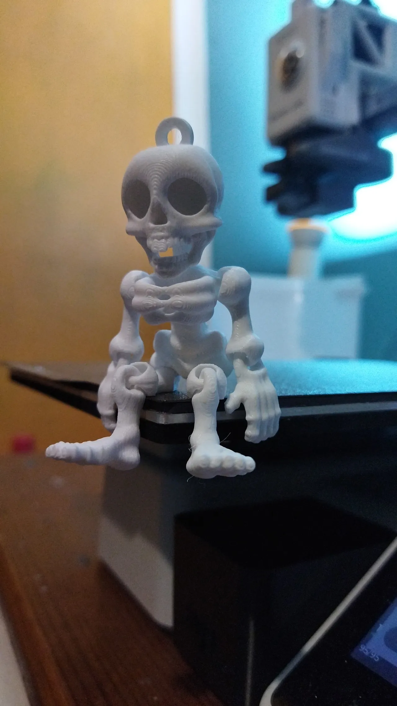 Flexi Skeleton Smile Keychain view 2