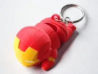 Flexi Iron Man with Keychain Hole