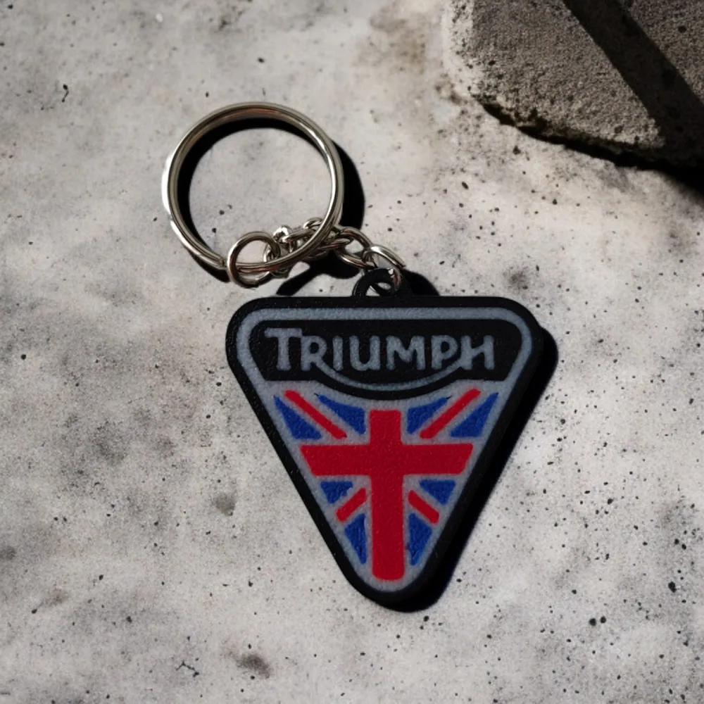 Triumph Ribbon Key Chain Triumph keychain 2 - Free 3D Print Model - MakerWorld