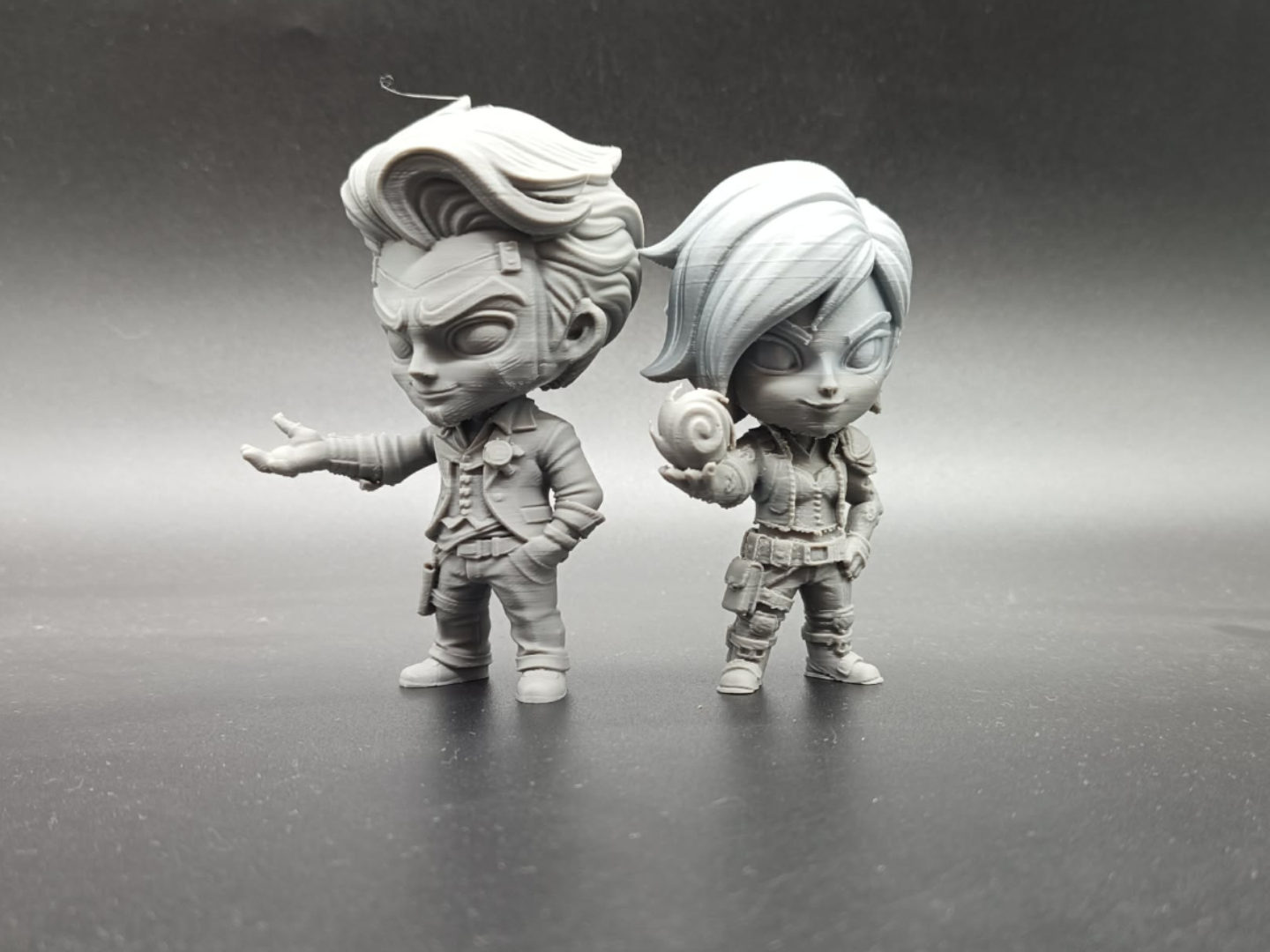 Borderlands Handsome Jack & Lilith  Chibi