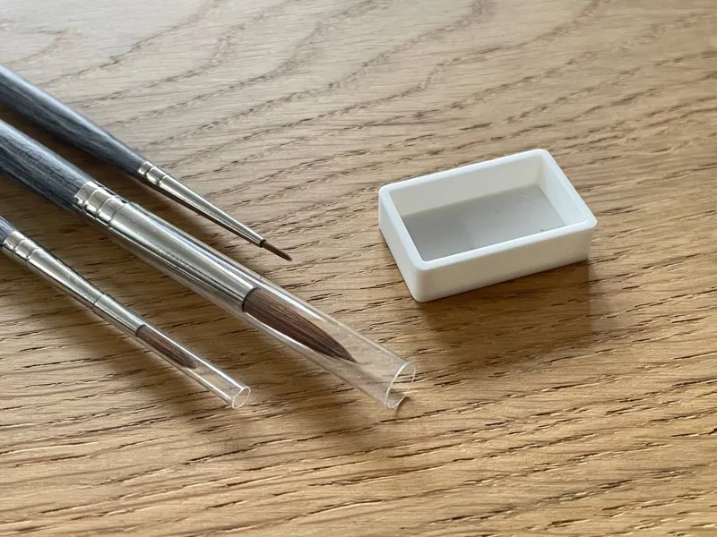 Aquarell Breitepalette abgerundet