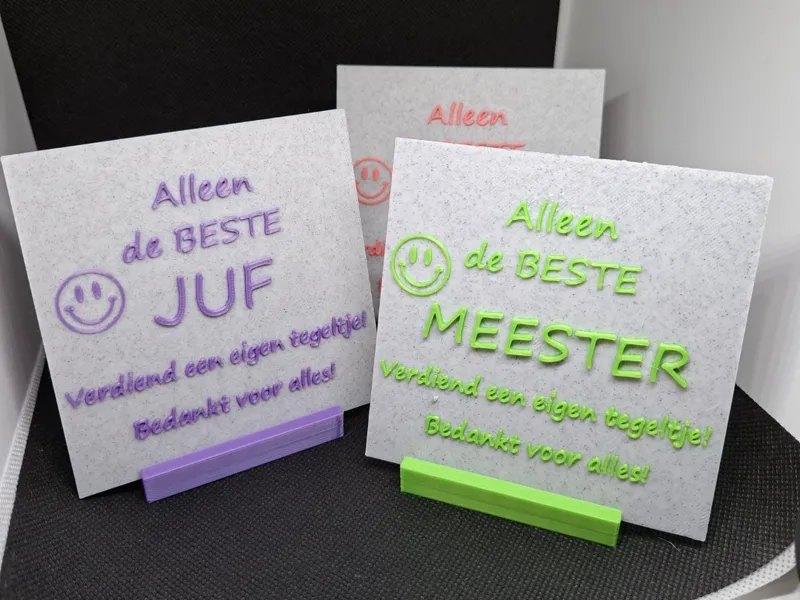 Beste Juf/Meester tegel