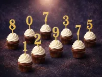 Chiffres décoratifs pour gâteau 0-9 — photo 1
