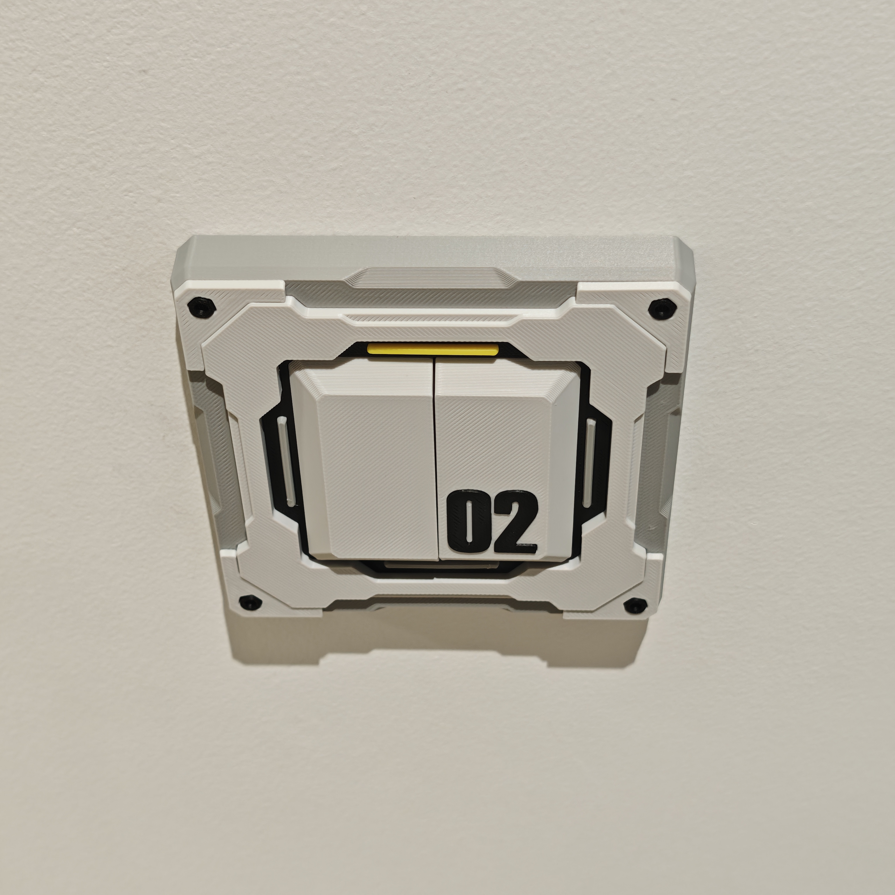 Miniatura 1 do modelo 3D 机甲化智能开关装饰面板（全版本）2.0