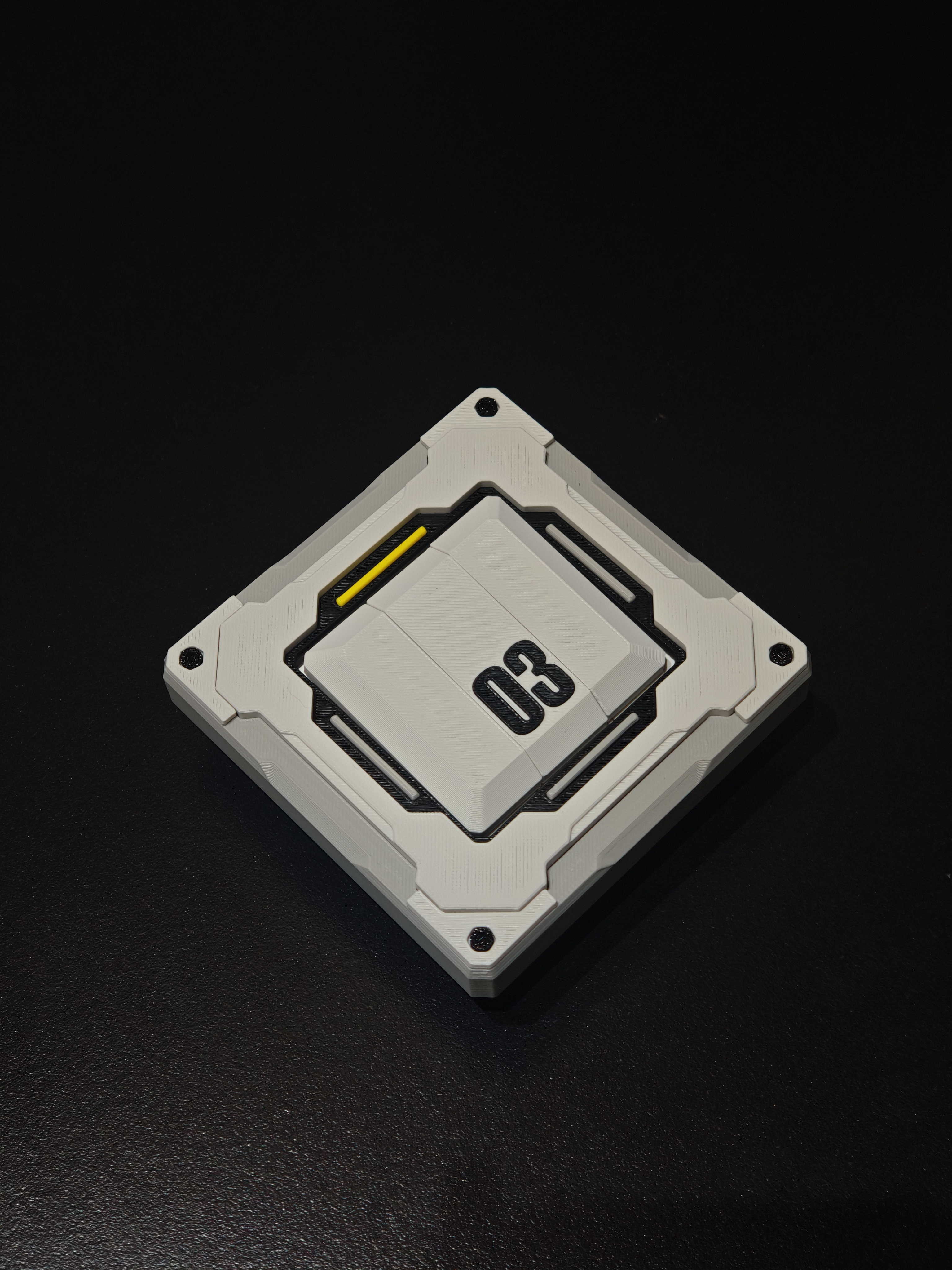 Miniatura 15 do modelo 3D 机甲化开关装饰面板（智能按键和普通按键版本）2.1