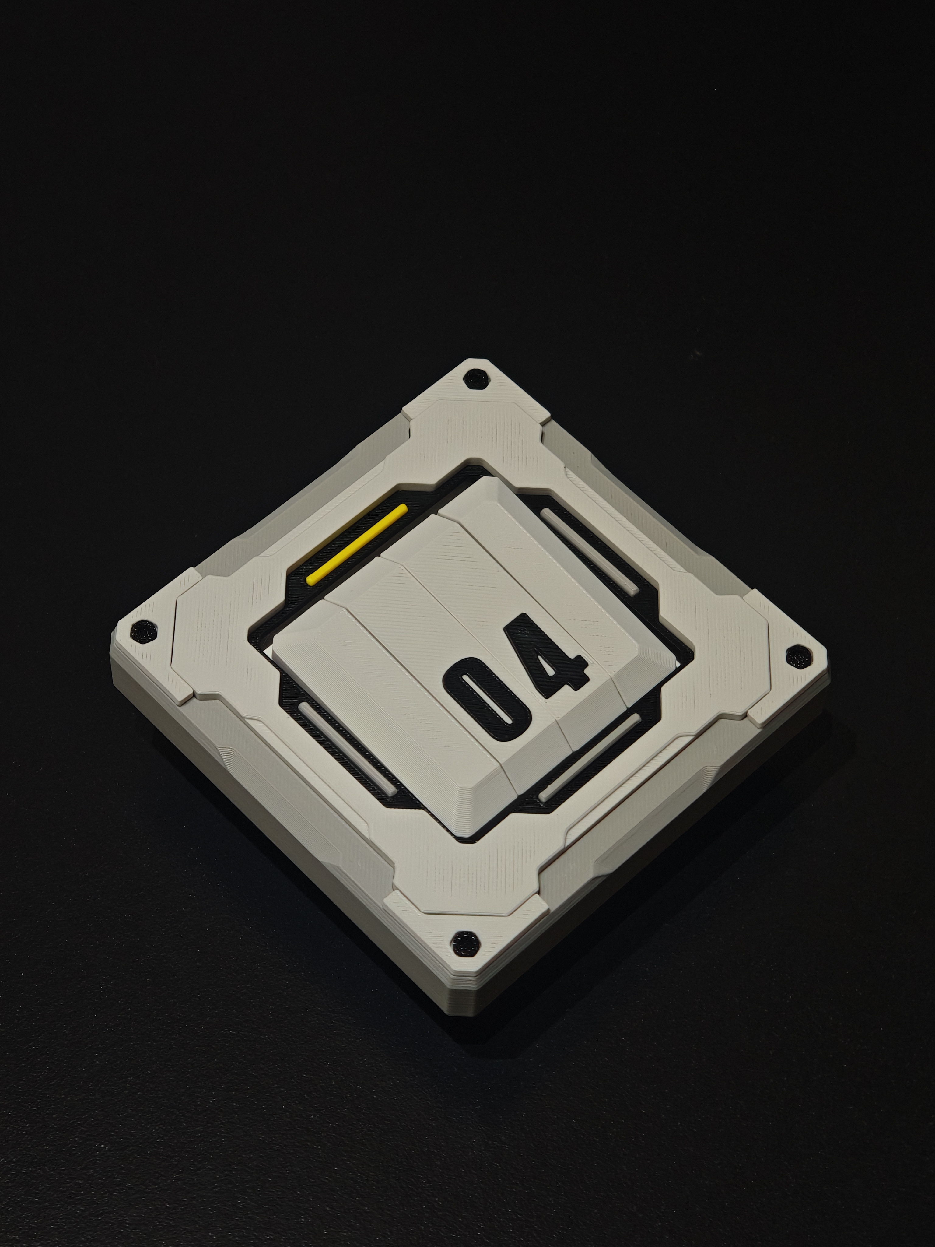 Miniatura 16 do modelo 3D 机甲化开关装饰面板（智能按键和普通按键版本）2.1