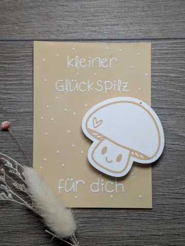 Soporte: Kleiner Glückspilz – Geschenkkarte & Anhänger — vista de referencia 4