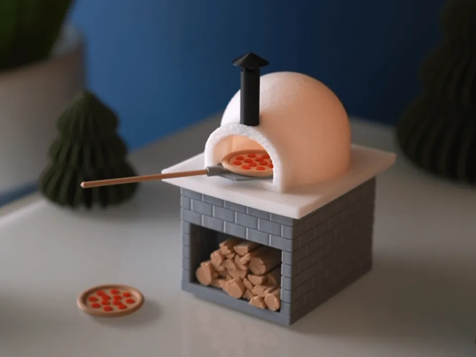 Wood Fired Pizza Oven LED Tea Light Holder view 3