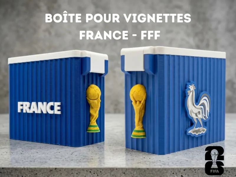 Boîte pour vignettes Album Coupe du Monde 2026 FFF