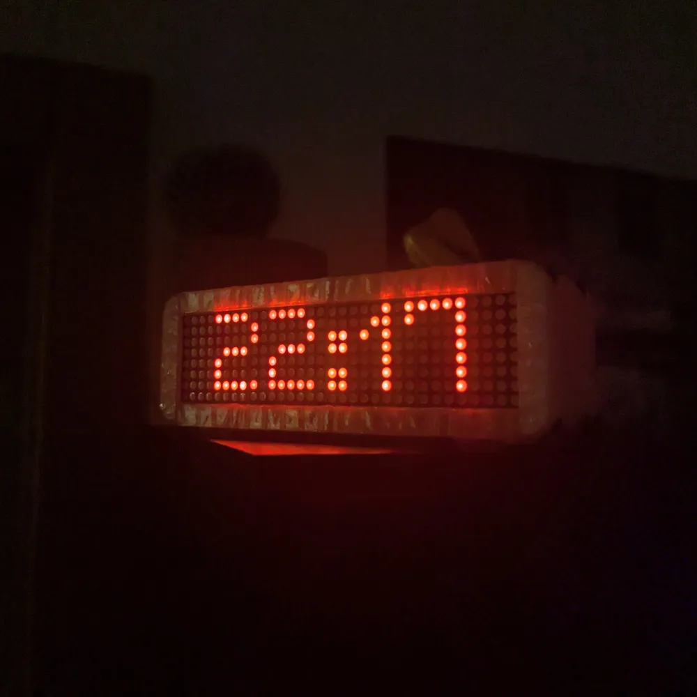 LED Matrix Desk Clock - Free 3D Print Model - MakerWorld