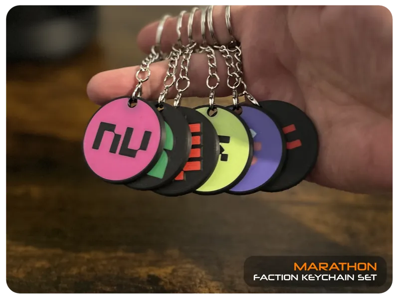 Marathon - Faction Keychain Set