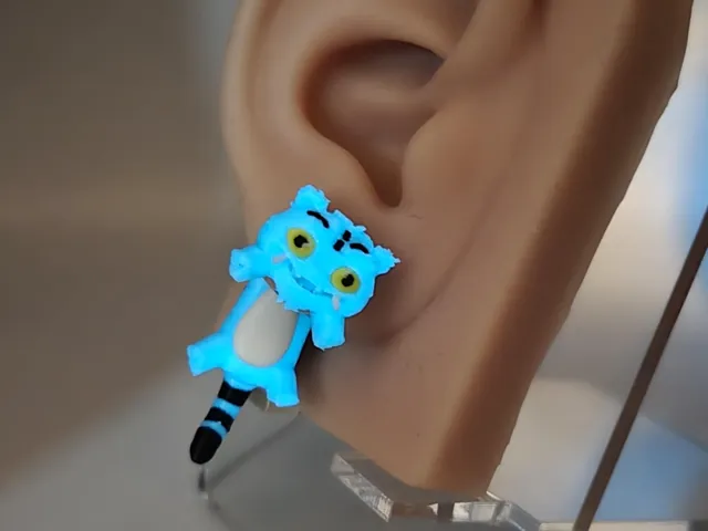 Derpy Tiger Jumper Earrings