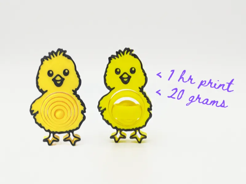 Easter Chick Gyro Fidget Toy | No Support | < 1hr